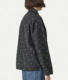 Glitter Taffeta PJ shirt in Black-Shirts-Forte Forte-Black-0-Mercantile Portland