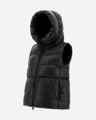 Globe Sleeveless Jacket-Outerwear-Herno-Black-38-Mercantile Portland