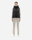 Globe Sleeveless Jacket-Outerwear-Herno-Black-38-Mercantile Portland