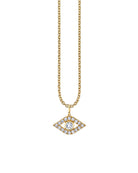 Gold & Diamond Bezel Evil Eye Charm-Jewelry-Sydney Evan-OS-Mercantile Portland