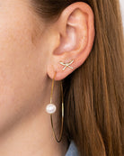 Gold & Diamond Bow Stud-Accessories-Sydney Evan-OS-Mercantile Portland