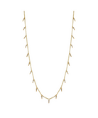 Gold & Diamond Fringe Drop Necklace-Jewelry-Sydney Evan-Yellow Gold-OS-Mercantile Portland