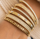 Gold & Diamond Heart Bangle-Jewelry-Sydney Evan-Yellow Gold-OS-Mercantile Portland