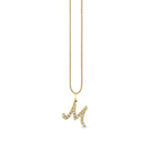 Gold & Diamond Initial-M Necklace-Jewelry-Sydney Evan-Yellow Gold-OS-Mercantile Portland