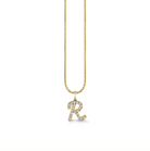 Gold & Diamond Initial-R Necklace-Jewelry-Sydney Evan-Yellow Gold-OS-Mercantile Portland