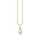 Gold & Diamond Initial-S Necklace-Jewelry-Sydney Evan-Yellow Gold-OS-Mercantile Portland