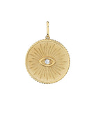 Gold & Diamond Marquise Eye Coin Charm-Jewelry-Sydney Evan-OS-Mercantile Portland