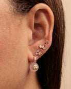 Gold & Diamond Rose Morganite Earrings-Jewelry-Sydney Evan-OS-Mercantile Portland