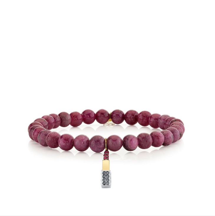 Gold, Diamond & Ruby Small Lipstick on Ruby-Jewelry-Sydney Evan-Yellow Gold-OS-Mercantile Portland