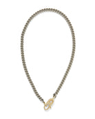 Gold Double Lock Sterling Silver Chain Necklace-Jewelry-Paula Rosen-OS-Mercantile Portland