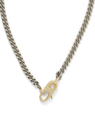Gold Double Lock Sterling Silver Chain Necklace-Jewelry-Paula Rosen-OS-Mercantile Portland