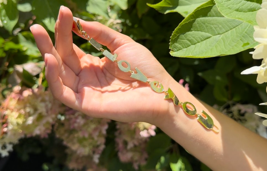 Gold I love you Bracelet-Accessories-Paula Rosen-Yellow Gold-OS-Mercantile Portland