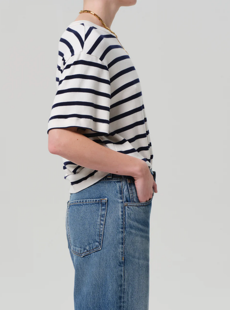 Goldie Tee-Clothing-Citizens of Humanity-Azure Stripe-S-Mercantile Portland