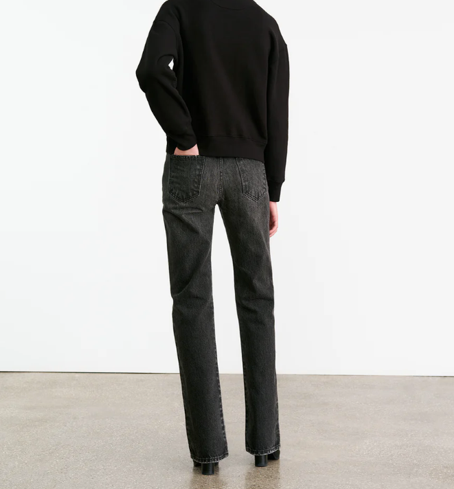 Gortana Sweatshirt-Sweaters-Nili Lotan-Black-XS-Mercantile Portland