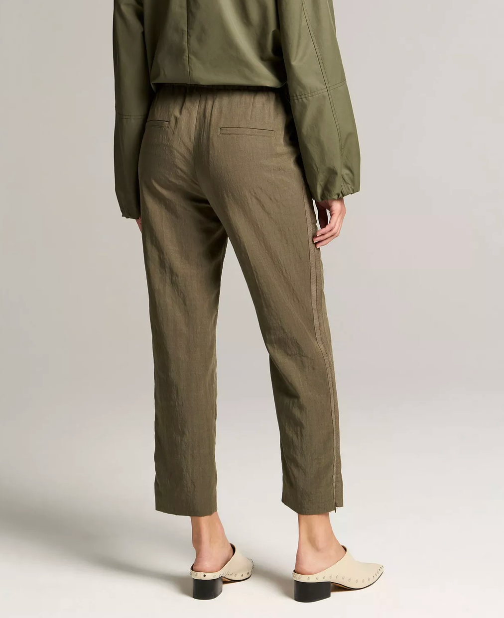 Grace Side Strap Pant in Seavine-Pants-Vince-Seavine-XS-Mercantile Portland