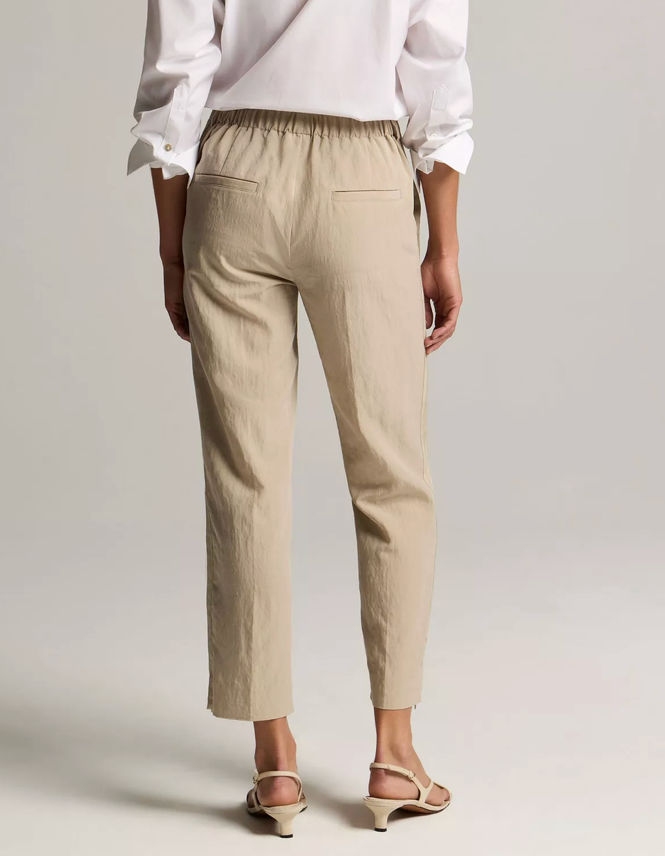 Grace Side-Strap Pull-On Pant in Driftwood-Pants-Vince-Drift Wood-XS-Mercantile Portland