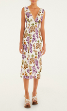 Grape Garden Midi Dress-Dresses-Farm Rio-Cream Grape-XS-Mercantile Portland