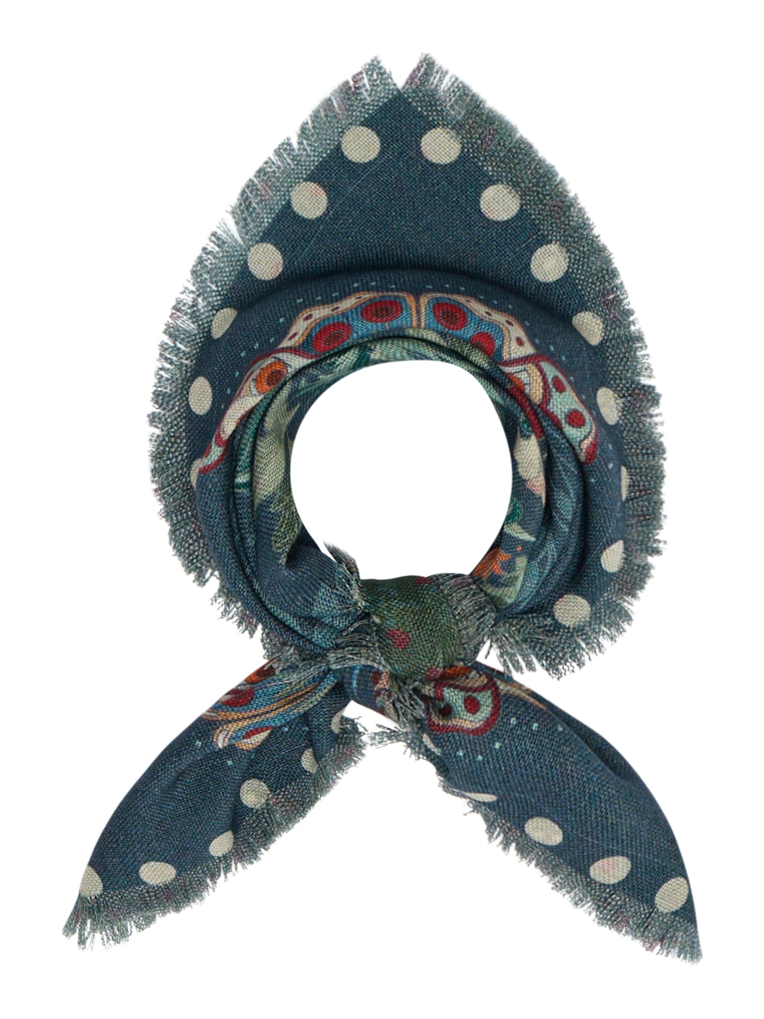 Grido Scarf-Scarves and Wraps-Franco Ferrari-Green Multi-OS-Mercantile Portland