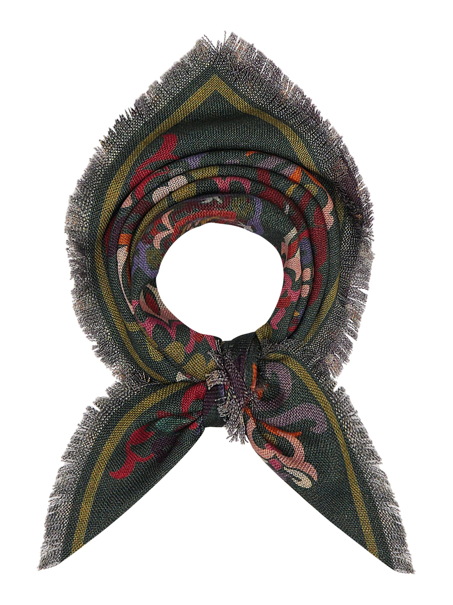 Grido Scarf-Scarves and Wraps-Franco Ferrari-Green Multi-OS-Mercantile Portland