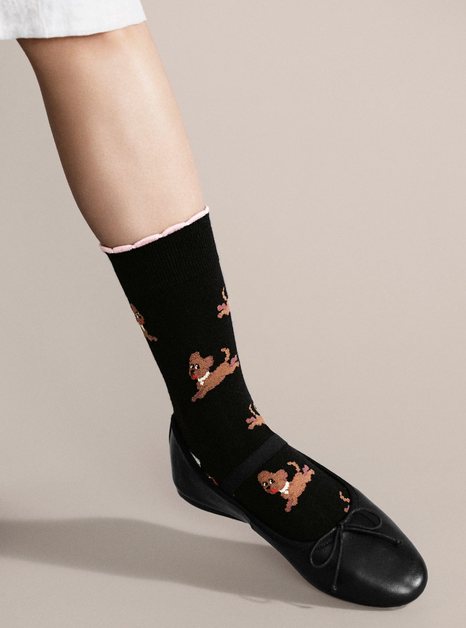 Gus on the Go Socks-Accessories-Hansel from Basel-Black-OS-Mercantile Portland