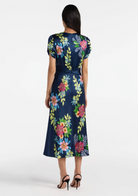 Gwen Dress in Hosta Trellis-Dresses-Saloni-Hosta Trellis-4-Mercantile Portland