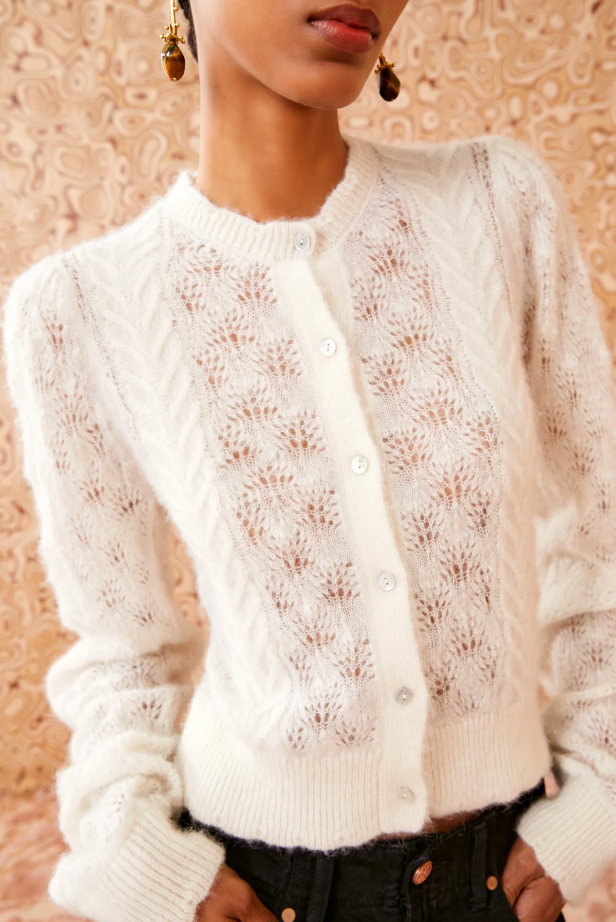 Haley Cardigan-Clothing-Ulla Johnson-Ivory-P/S-Mercantile Portland
