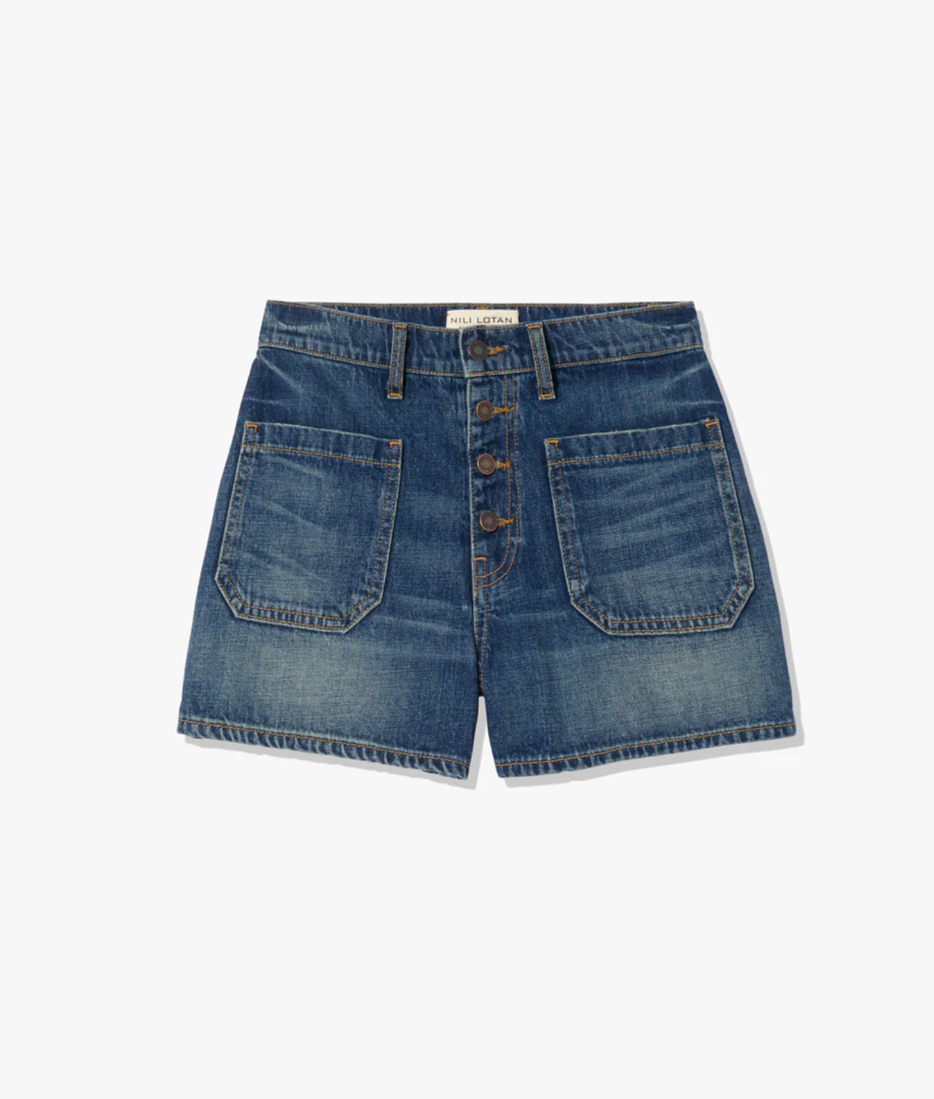 Harley Denim Short in Classic Wash-Clothing-Nili Lotan-Classic Wash-24-Mercantile Portland