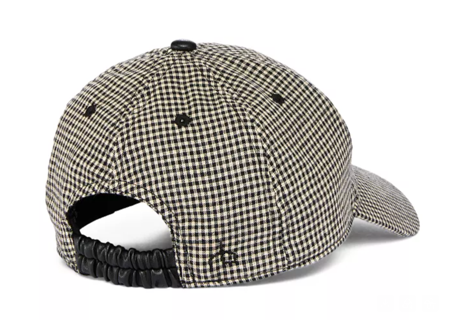Harlow Baseball Cap-Hats-Rag & Bone-Black Gingham-One Size-Mercantile Portland