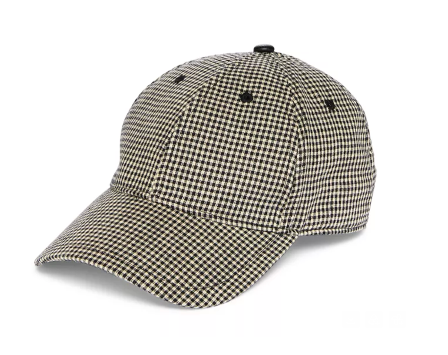 Harlow Baseball Cap-Hats-Rag & Bone-Black Gingham-One Size-Mercantile Portland