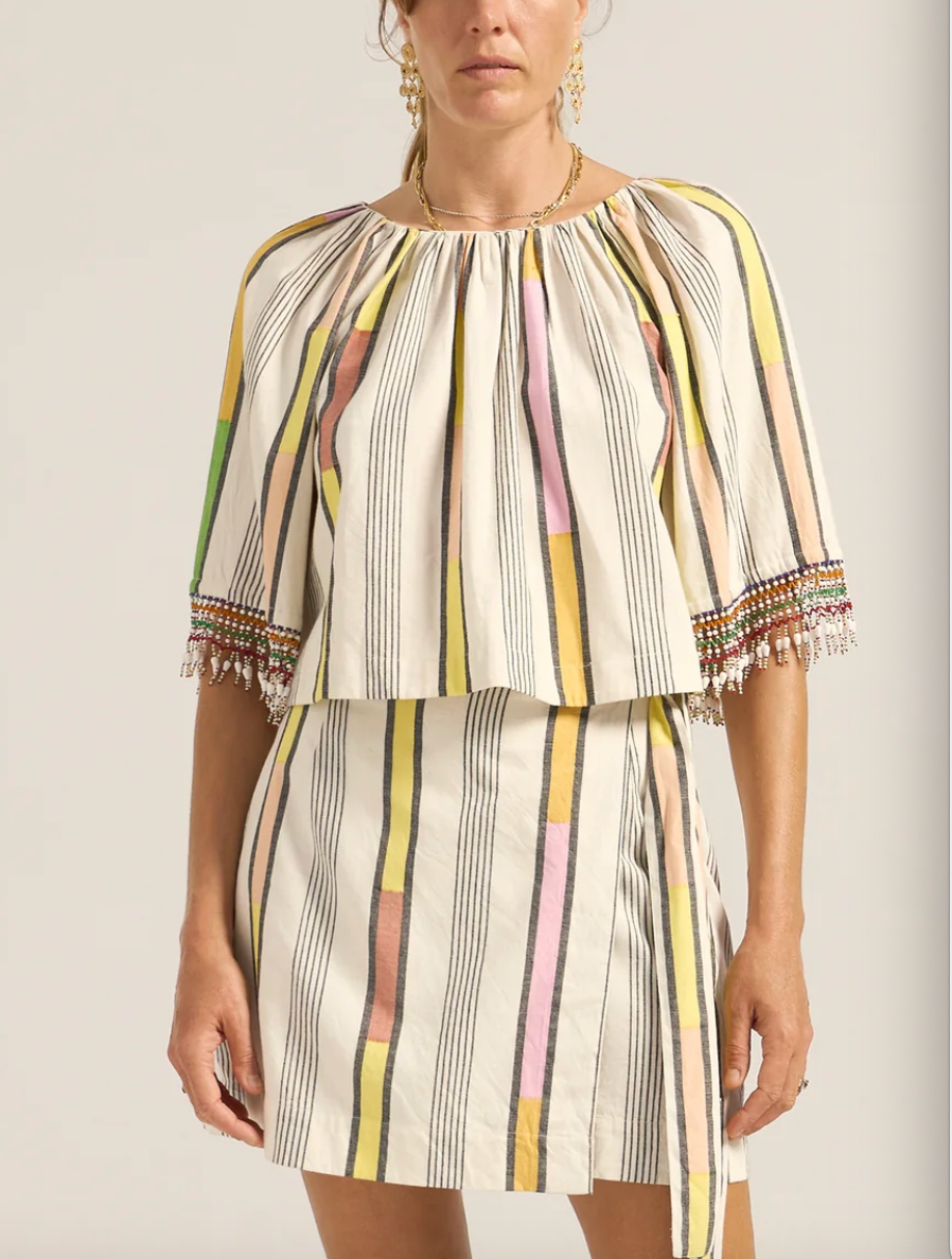 Harpies Dakar Stripe Top-Clothing-Ilio Nema-Stripe-XS-Mercantile Portland