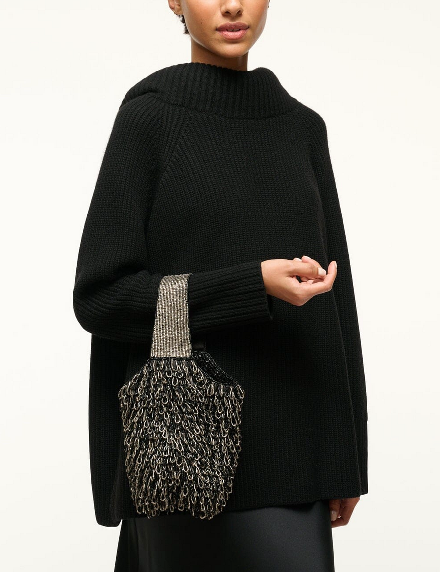 Haruko Beaded Bag-Accessories-Staud-Black-OS-Mercantile Portland