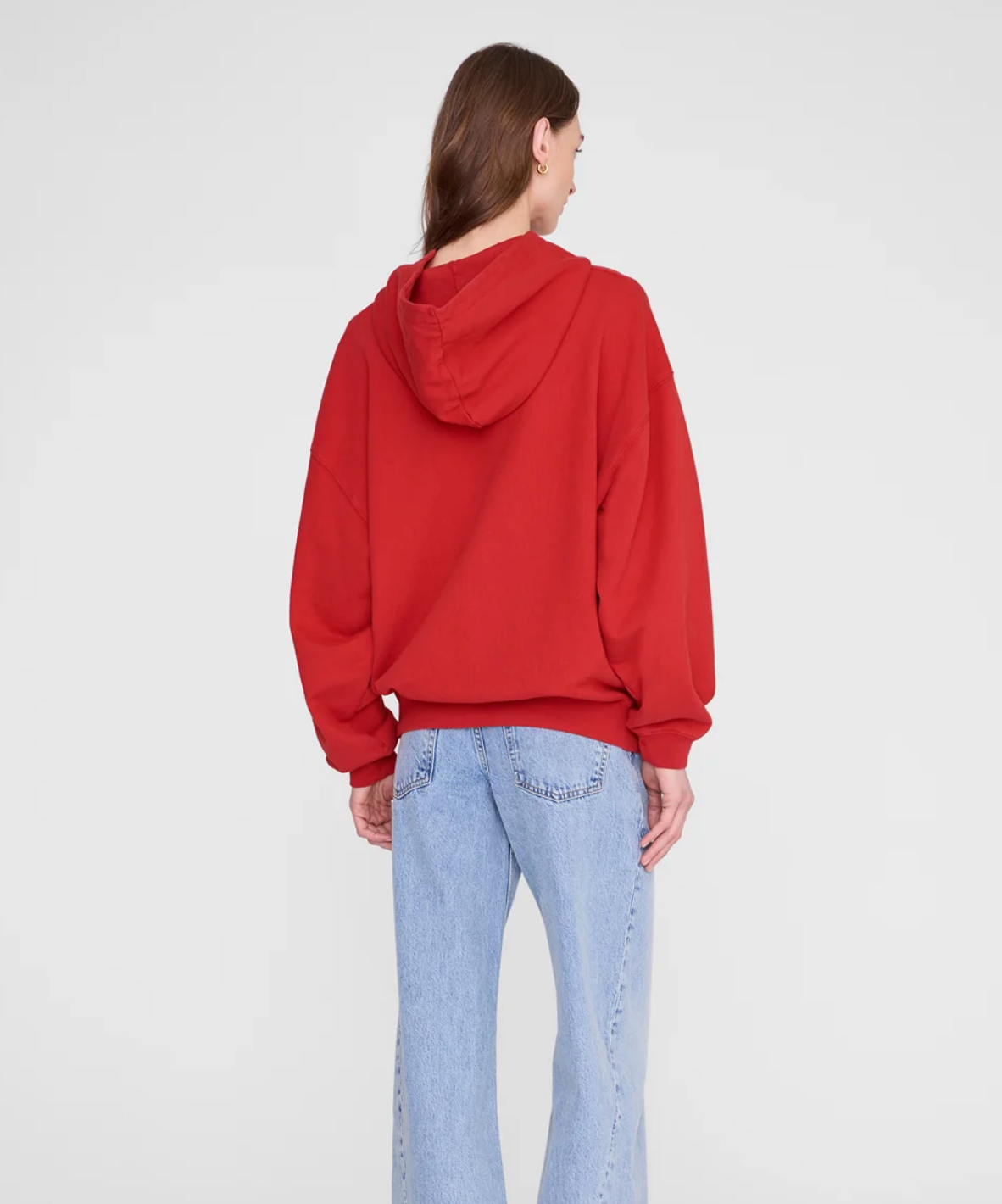 Harvey Sweatshirt in Tango Red-Tops-Anine Bing-Tango Red-XS-Mercantile Portland