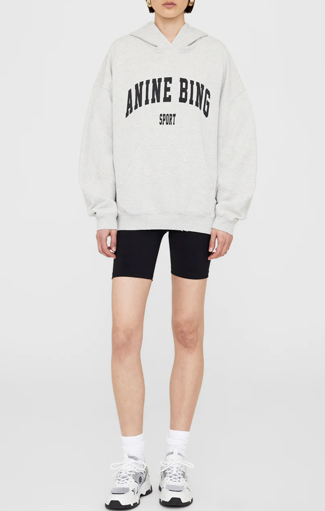 Harvey Sweatshirt-Tops-Anine Bing-Heather Grey-XS-Mercantile Portland