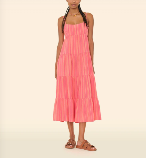 Hazel Dress-Clothing-Xirena-Sunset Rose-XS-Mercantile Portland