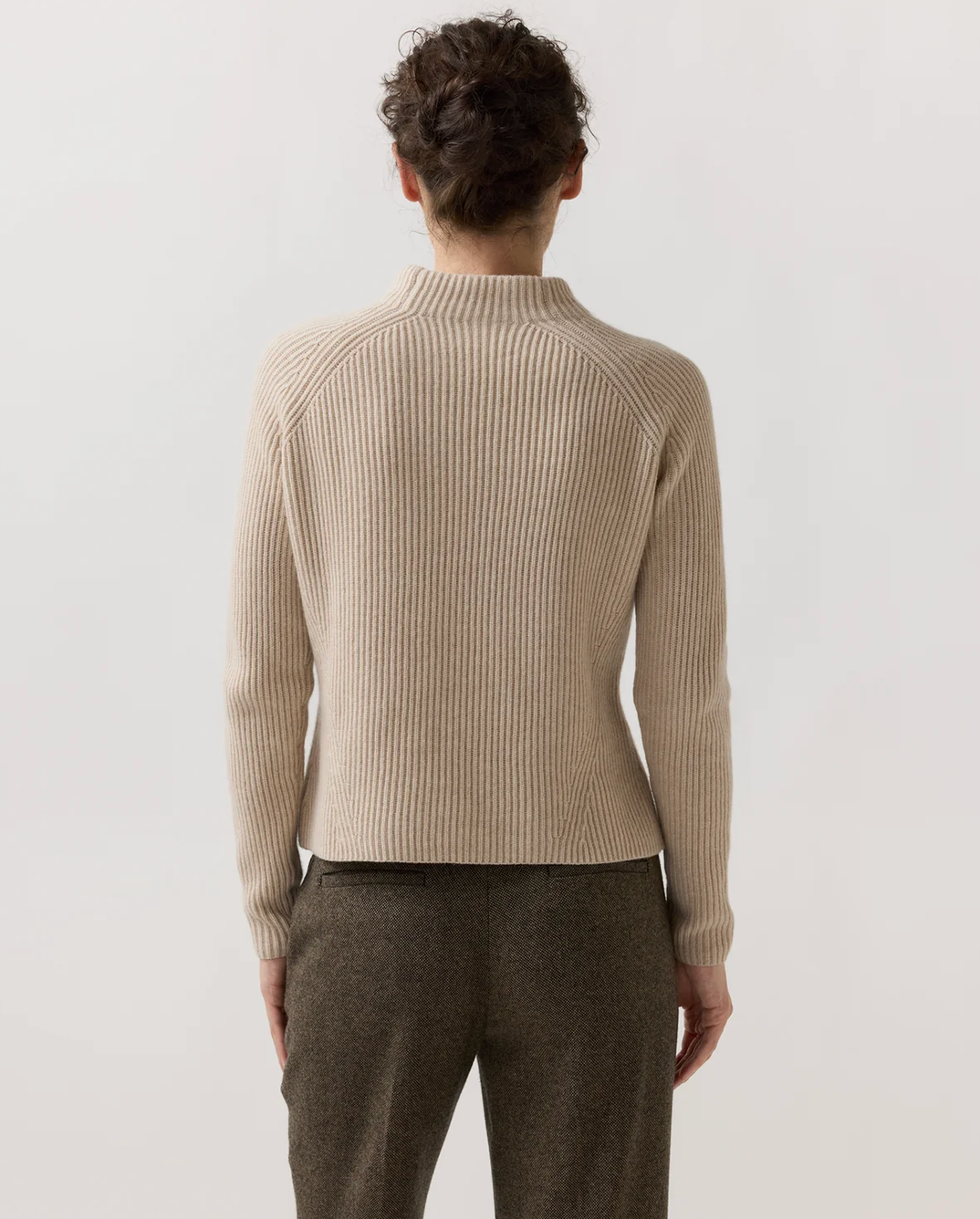 Henriette Sweater in Wheat Cashmere-Sweaters-Mashburn-Heather Wheat-XS-Mercantile Portland