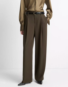 High Waist Pleated Trouser-Clothing-Vince-Verde-4-Mercantile Portland