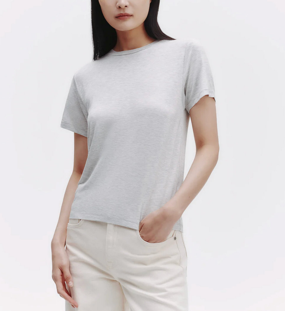 His Tee in Light Heather Grey-Clothing-TWP-Light Heather Grey-XXS-Mercantile Portland