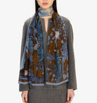 Historie 70 X 190 cm Scarf-Scarves and Wraps-Inoui Editions-Blue-OS-Mercantile Portland