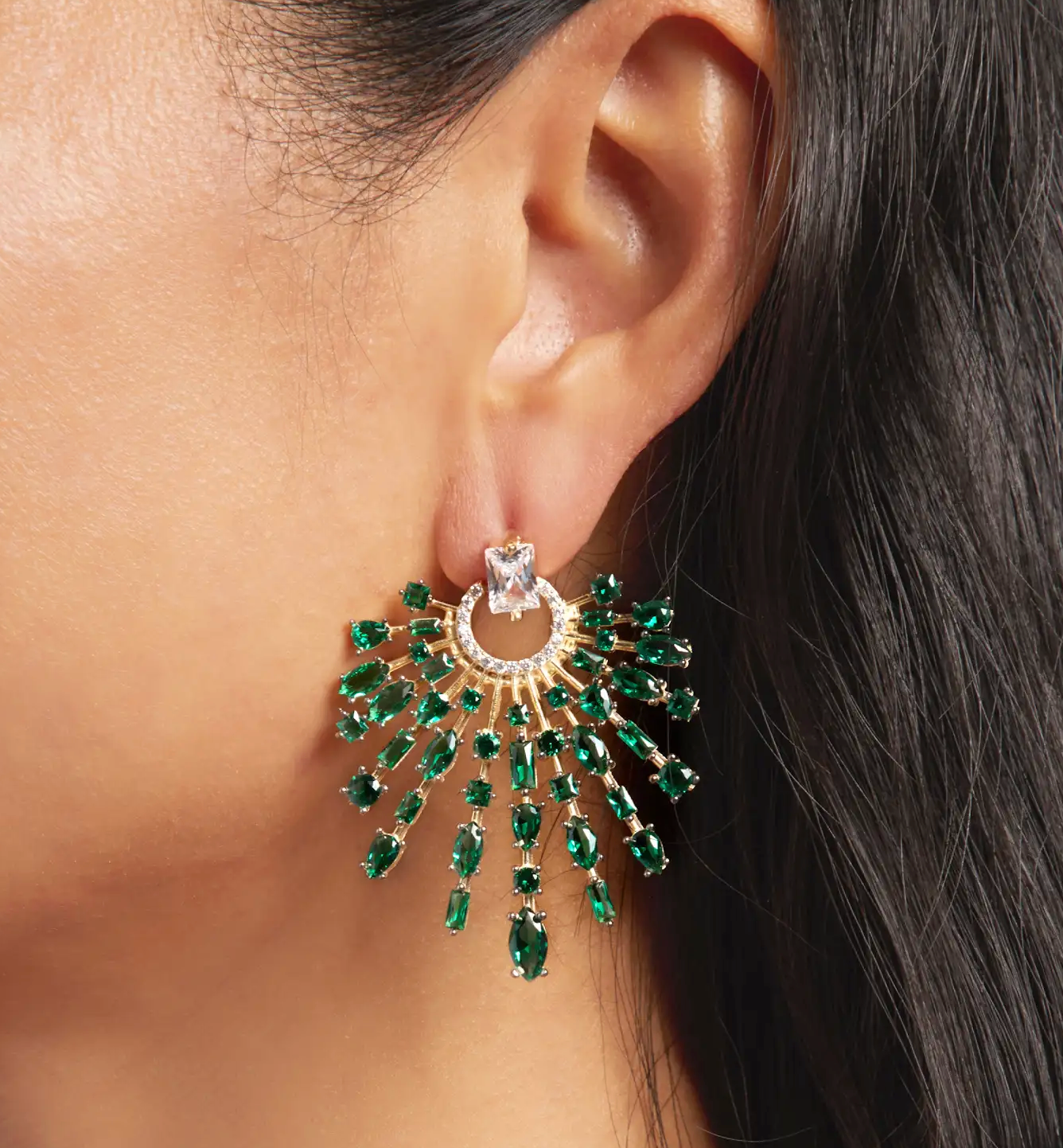Holly Earrings-Jewelry-NICKHO REY-Emerald Green-OS-Mercantile Portland