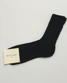 Hollywood Rhinstone Ribbed Socks-Socks-Maria La Rosa-Black-OS-Mercantile Portland