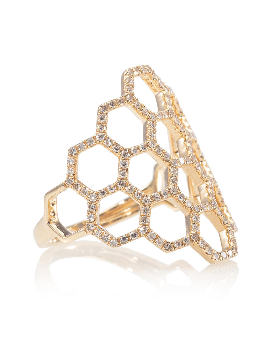 Honeycomb Ring-Jewelry-Zofia Day-OS-Mercantile Portland