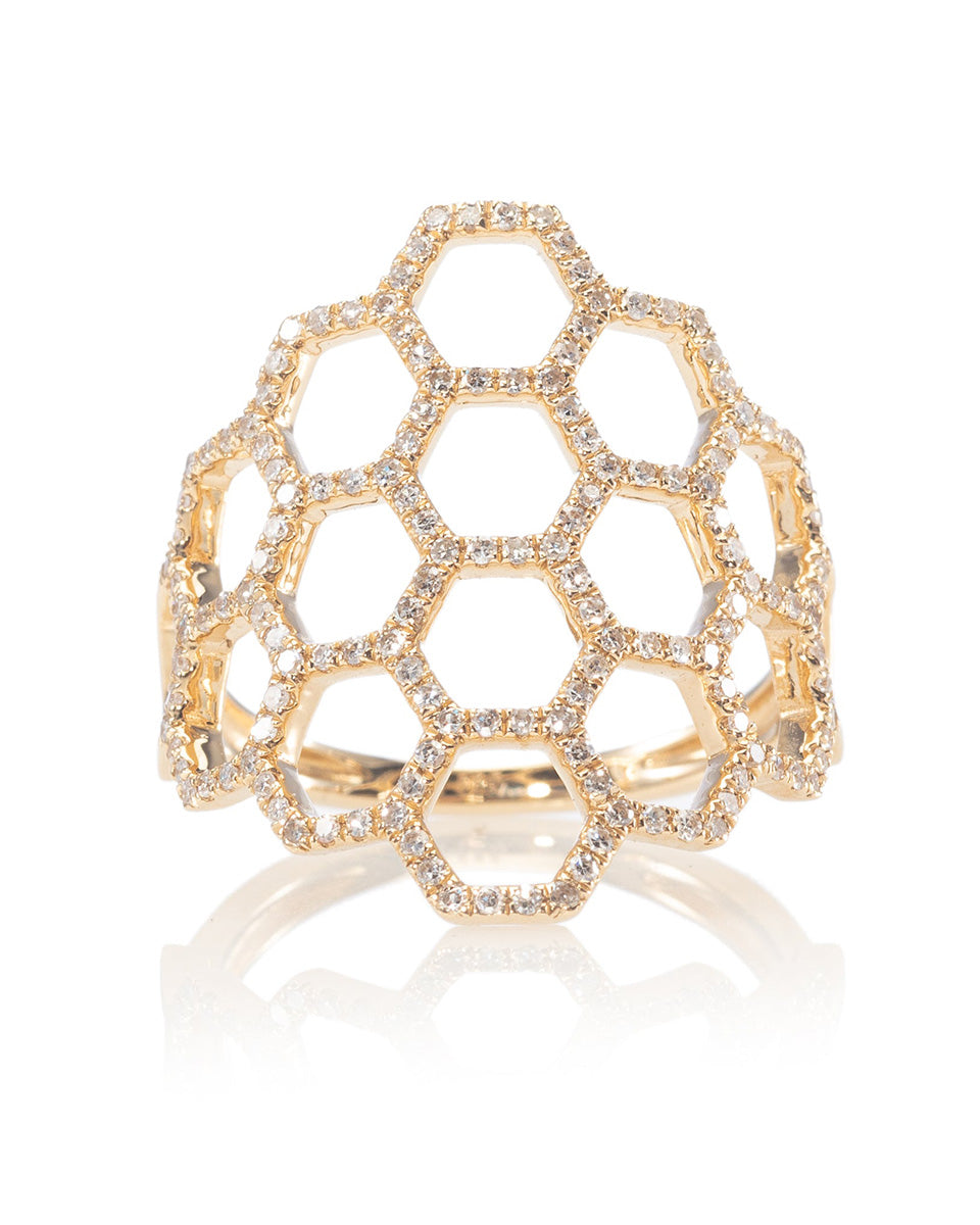 Honeycomb Ring-Jewelry-Zofia Day-OS-Mercantile Portland