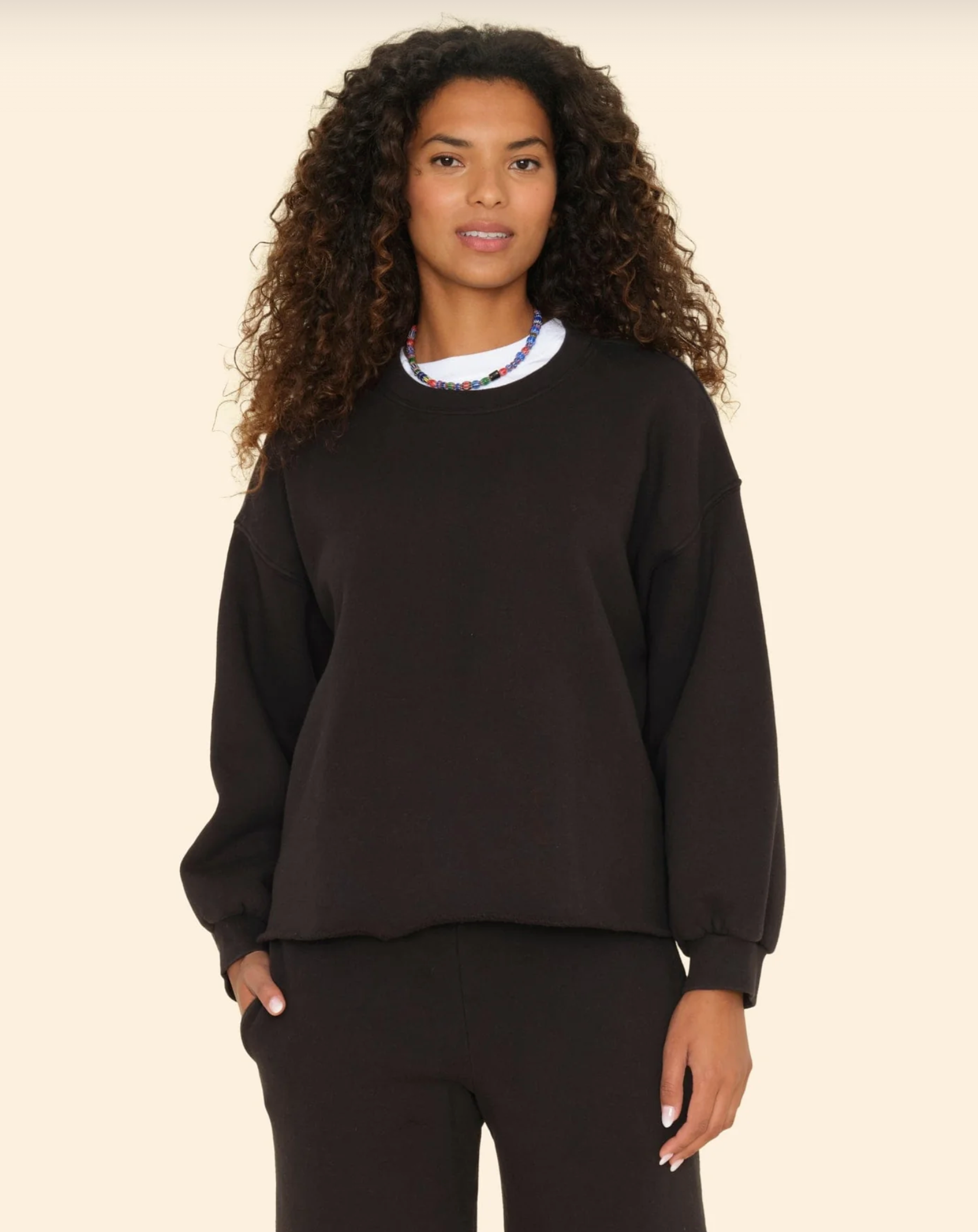 Honor Sweatshirt-Clothing-Xirena-Black-XS-Mercantile Portland