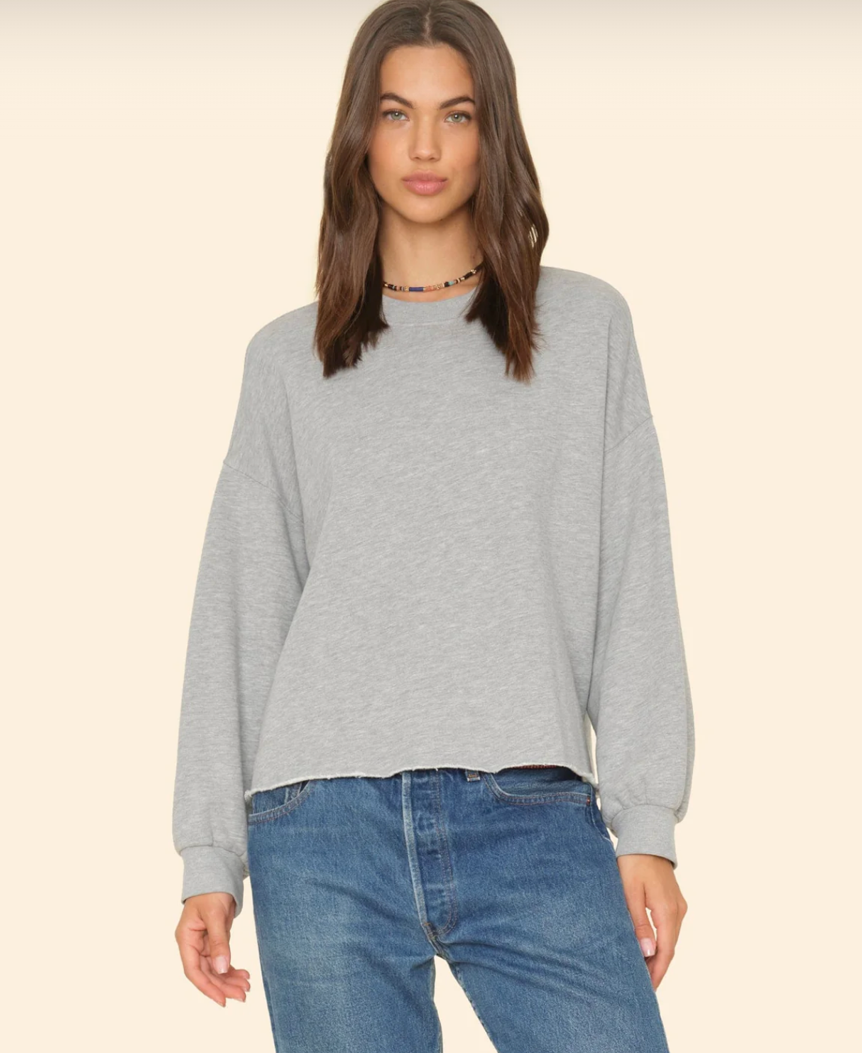 Honor Sweatshirt-Clothing-Xirena-Heather Grey-XS-Mercantile Portland