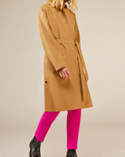 Hooded 3/4 Raincoat-Outerwear-Liviana Conti-Incenso-38-Mercantile Portland