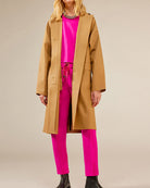 Hooded 3/4 Raincoat-Outerwear-Liviana Conti-Incenso-38-Mercantile Portland