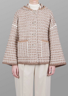 Hooded Cardigan-Sweaters-PUROTATTO-Natural-38-Mercantile Portland