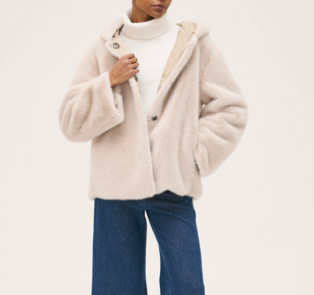 Hooded Jacket-Clothing-Rosso35-Light Beige-38-Mercantile Portland