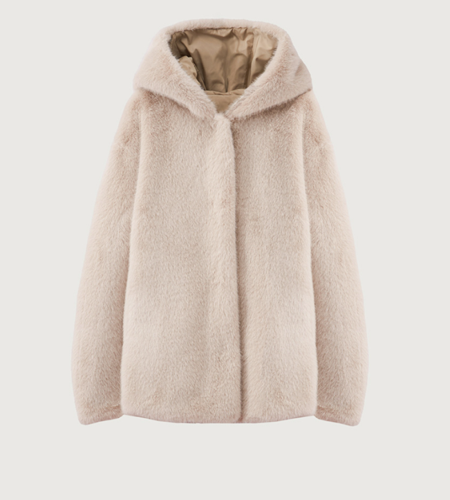 Hooded Jacket-Clothing-Rosso35-Light Beige-38-Mercantile Portland