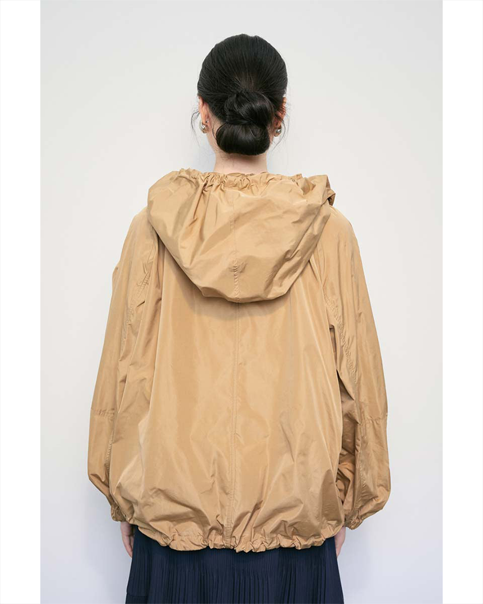 Hooded Jacket-Outerwear-Meimeij-Beige-36-Mercantile Portland